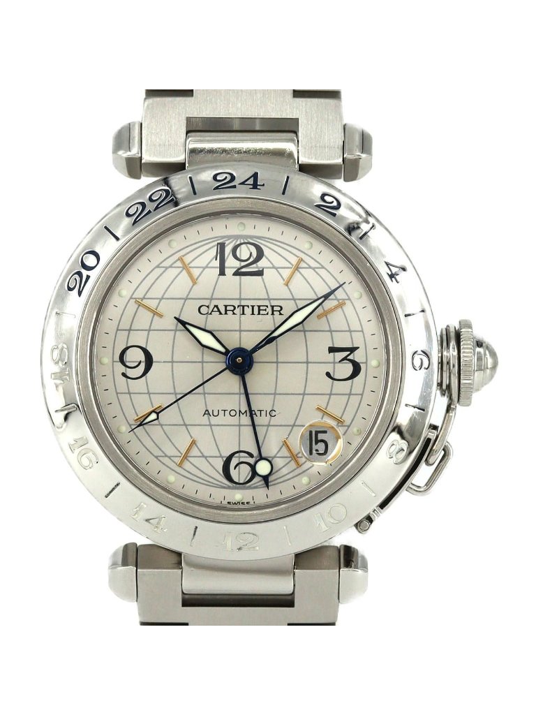 Cartier Pasha C Gmt Ss Automatic Watch